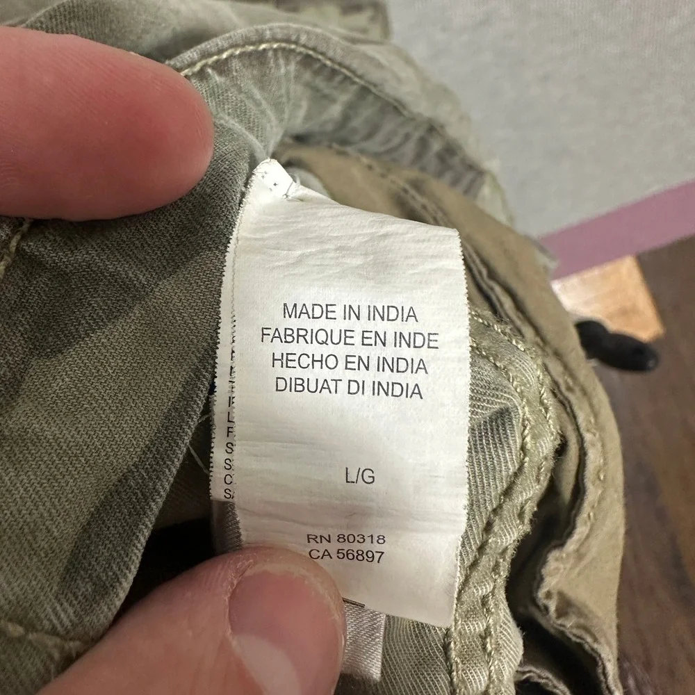 Lucky Brand Camo Field‎ Jacket Type L-54C Utility Stretch Green Mens Large
